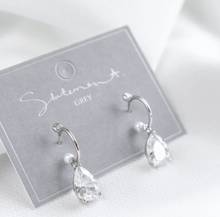 Load image into Gallery viewer, Statement Grey: FLORENCE EARRING (SILVER)