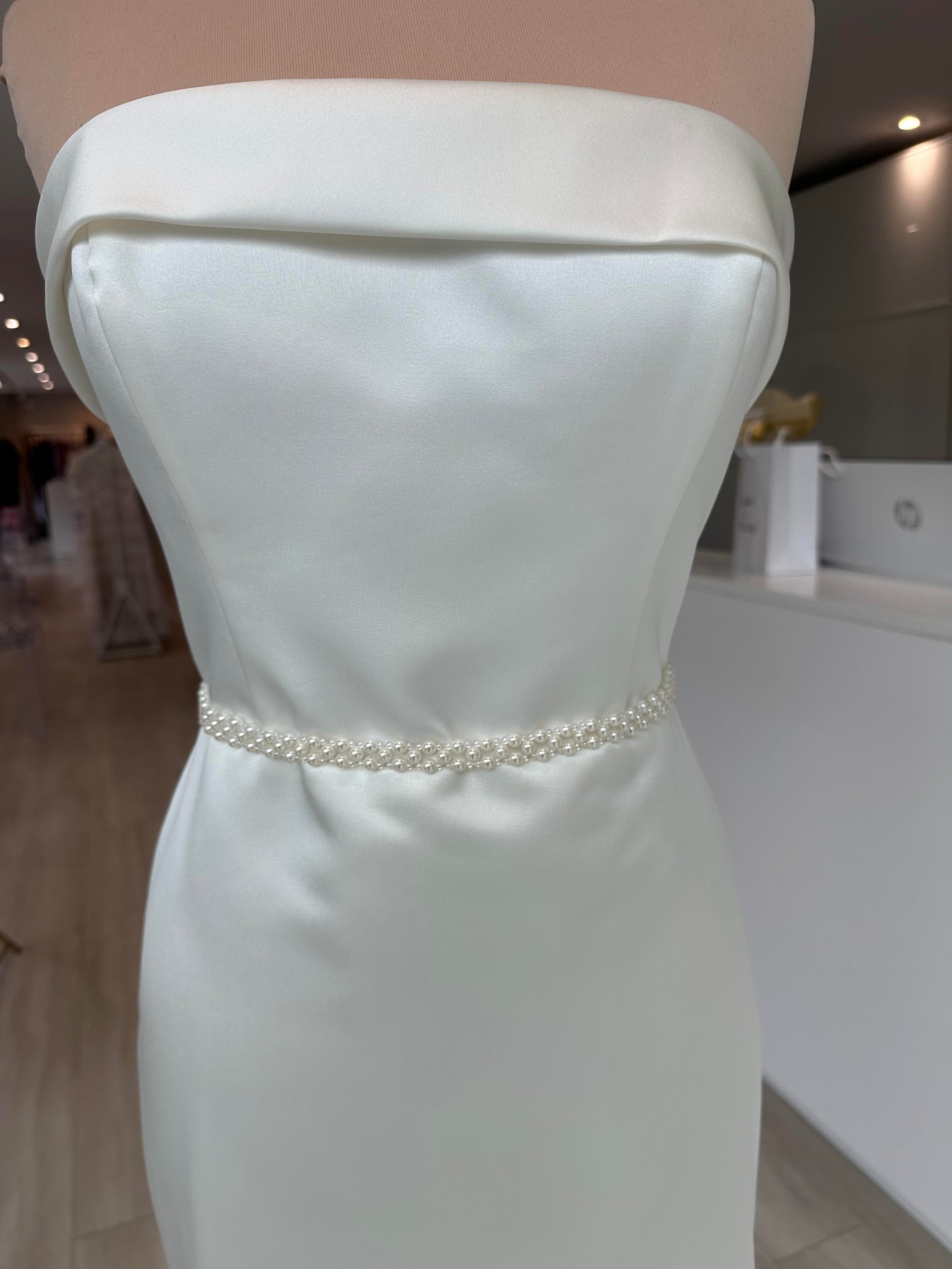 sachin and babi light blue dress Chain Belt With Flowers - B818 main image 0