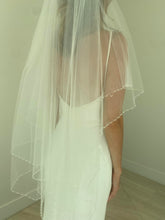 Load image into Gallery viewer, Daniele - 2 Tier Beaded Edge Veil
