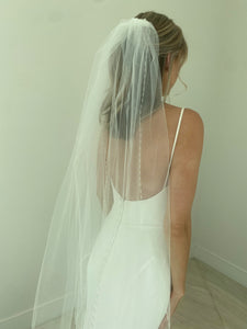 Daniele - Beaded Edge Veil