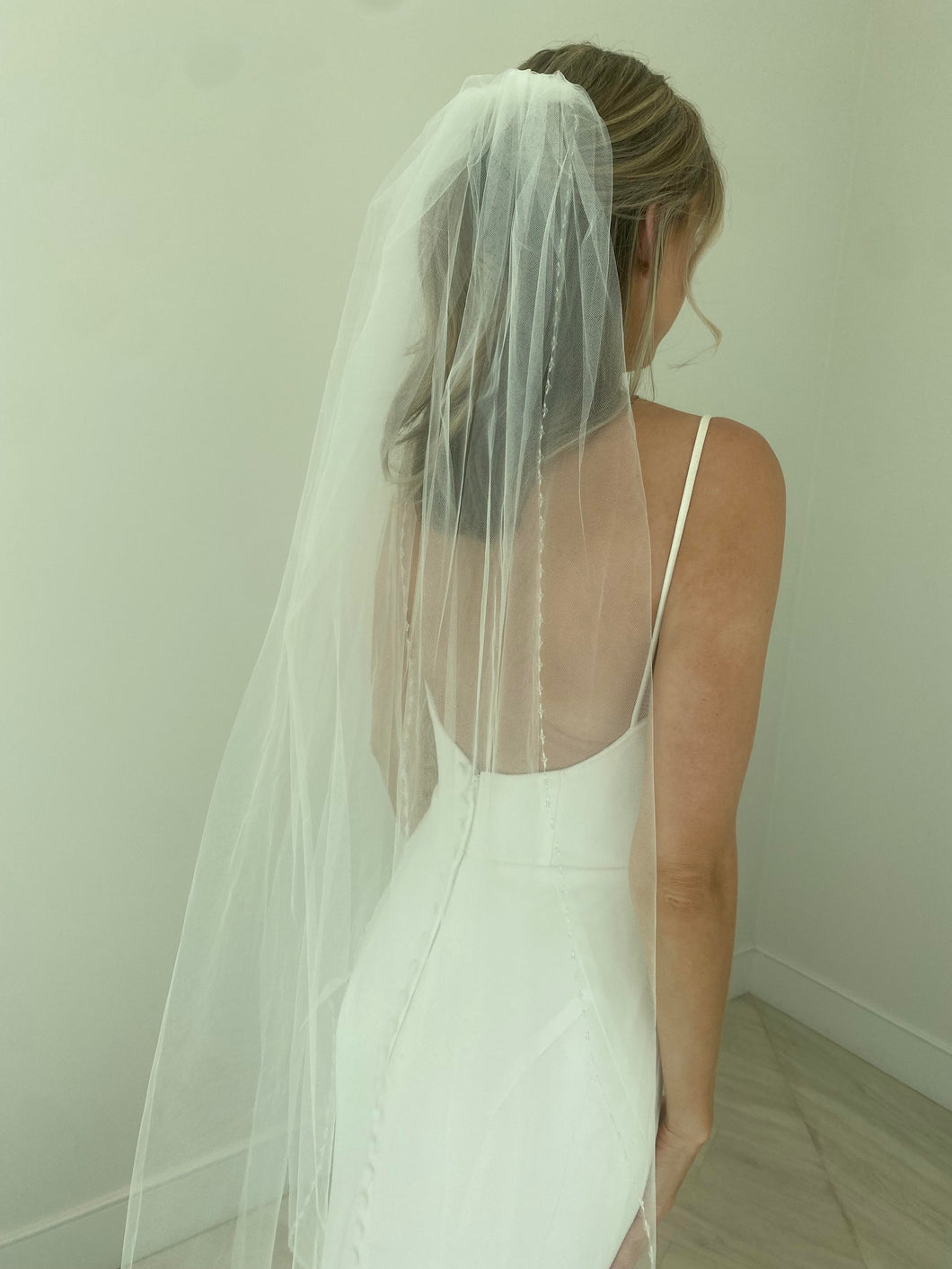 Daniele - Beaded Edge Veil
