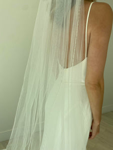 Daniele - Beaded Trim Veil