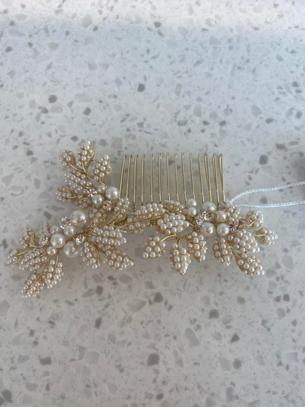 Malis Henderson - Pearl Leaf Hair Comb