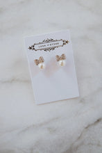 Load image into Gallery viewer, Luna + Stone - Petite Bow Earrings
